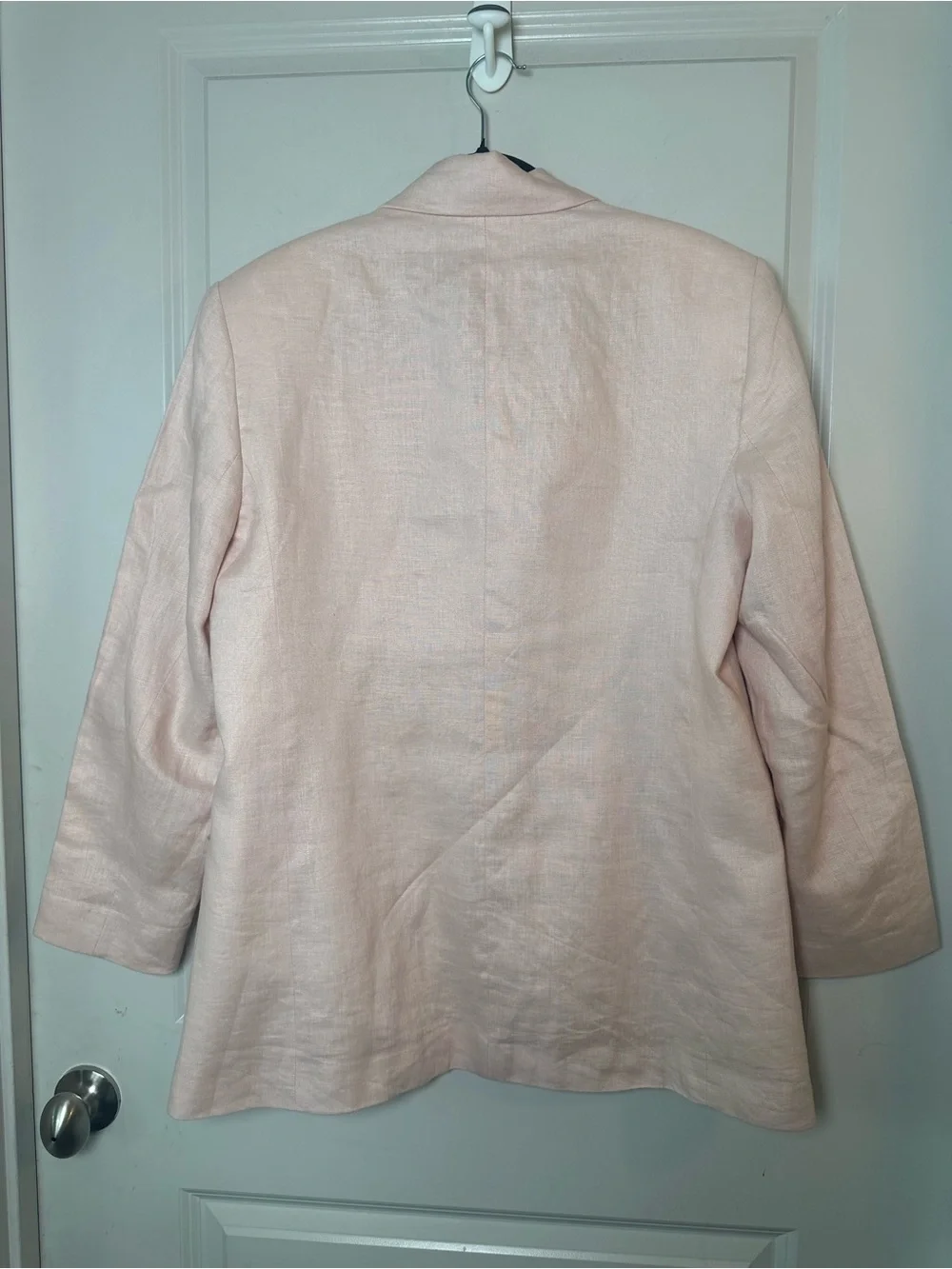 ZARA 2Piece Linen Wide Keg Pants and One Button Blazer Pant set, Medium